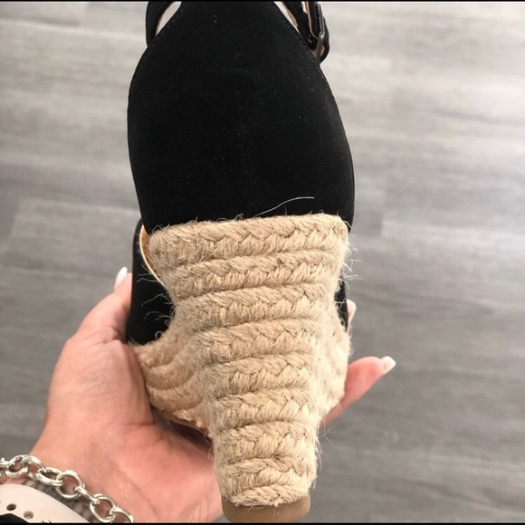 Aless💚 black espadrille wedges - Picture 4 of 4